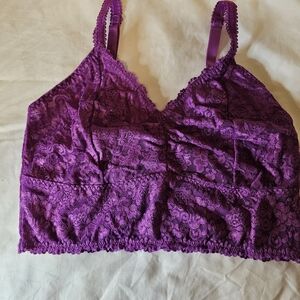 Torrid Vibrant Purple Lace Bralette, Size 1